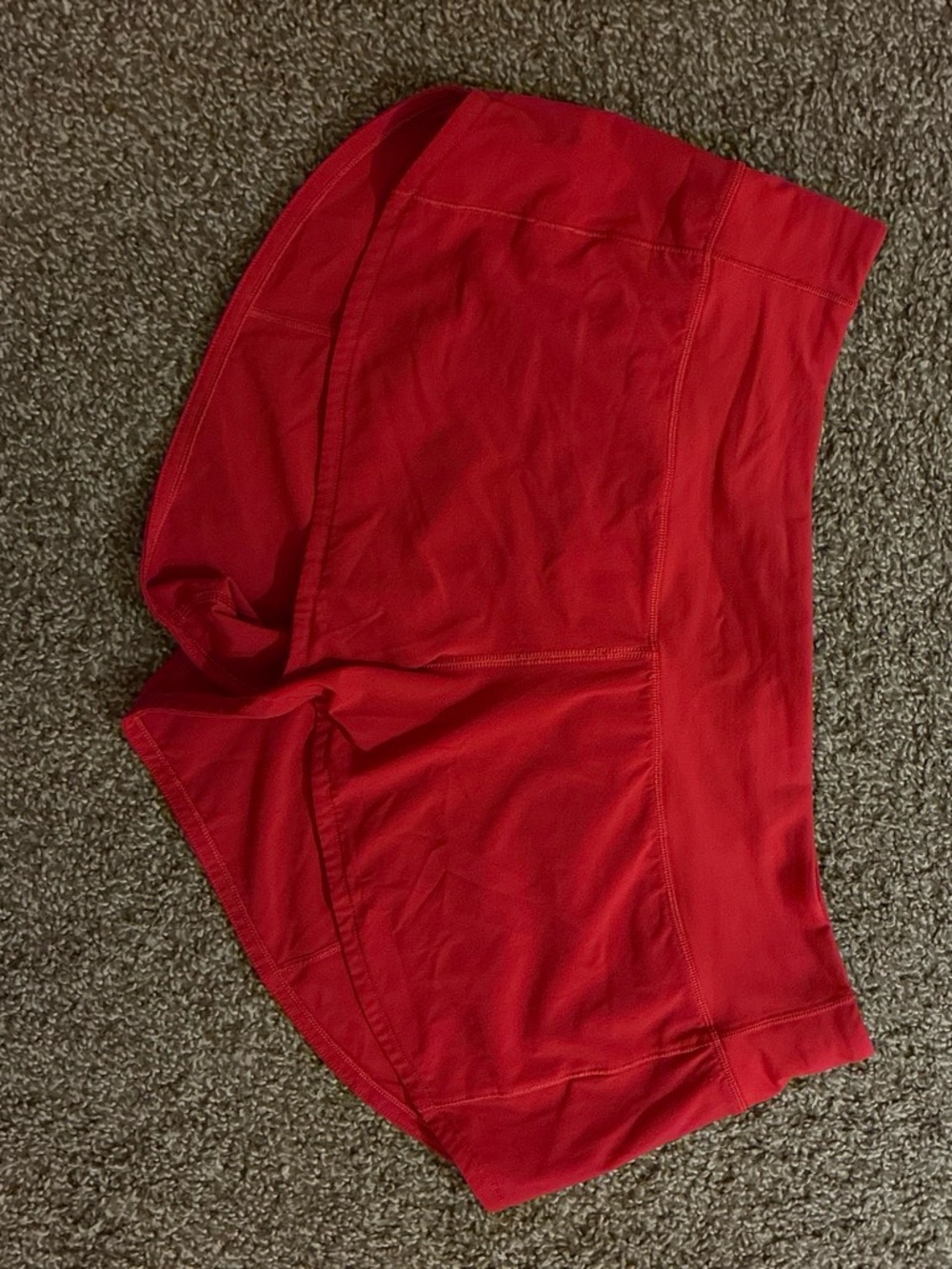 Lululemon Women Active Red Running Shorts